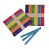 Színes fa pálcika - 100 darab