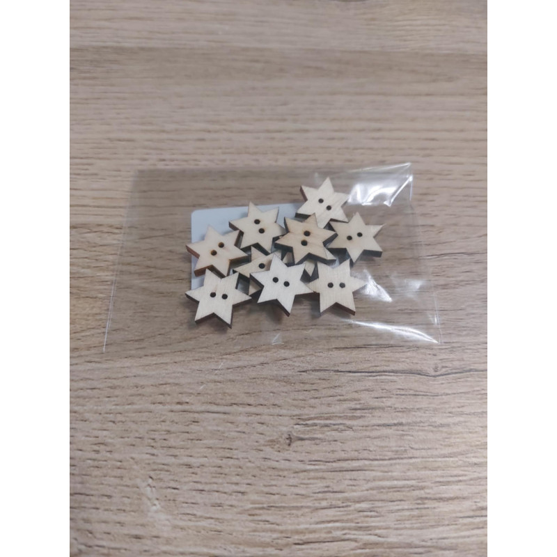 Stea din lemn natural