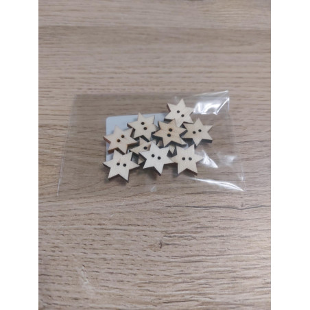 Stea din lemn natural