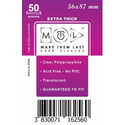MTL Prémium Kártyavédő (50db) 56X87mm