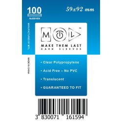 MTL Standard Kártyavédő (100db) 59X92mm