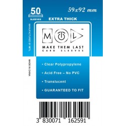 MTL Prémum Kártyavédő (50db) 59X92mm