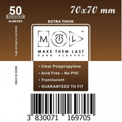 MTL Prémium Kártyavédő (50db) 70X70mm