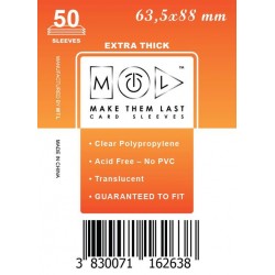 MTL Prémium Kártyavédő (50db) 63.5X88mm
