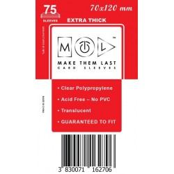 MTL Prémium Kártyavédő (75db) 70X120mm
